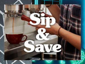 Sip & Save, STAY ONE NIGHT & RECEIVE 10% OFF (PROMO CODE: STAY1) STAY TWO NIGHTS & RECEIVE 20% OFF (PROMO CODE: STAY2) PLUS ENJOY A $10 GIFT CARD TO ENJOY AT ELYSIAN COFFEE Offer valid until March 31st