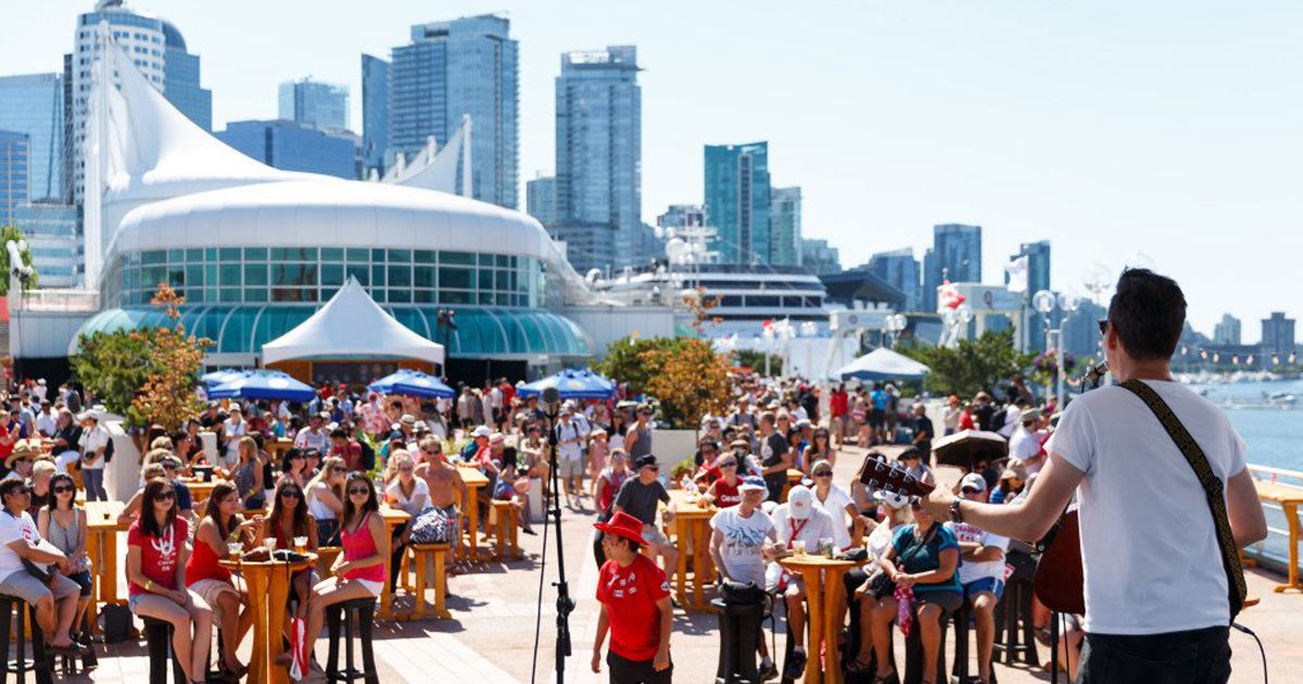 Canada Day at Canada Place in Vancouver