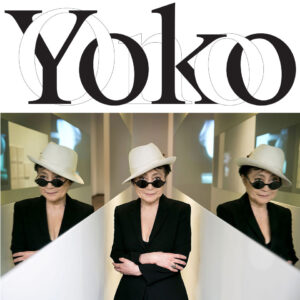 Yoko Ono show banner