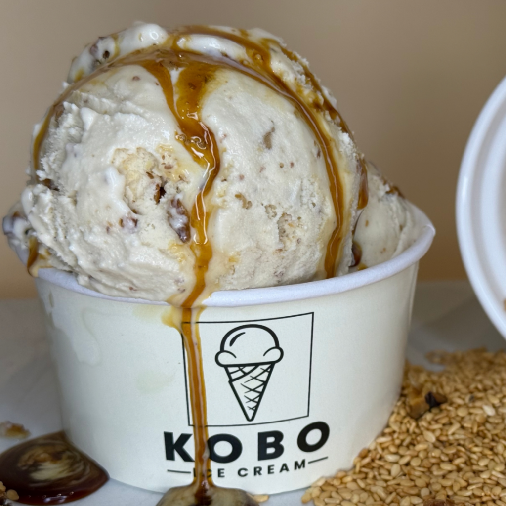 KOBO Ice Cream's tahini and roasted walnut flavour
